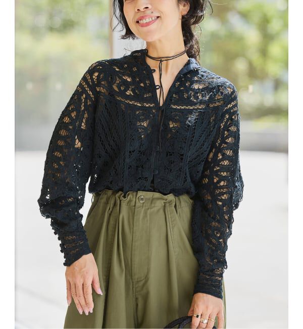 IENA LA BOUCLE「《追加予約》IENA LA BOUCLE バテンレースブラウス」|シャツ・ブラウス|