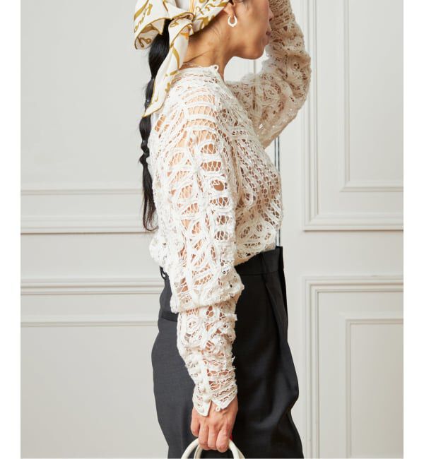 IENA LA BOUCLE「《追加予約》IENA LA BOUCLE バテンレースブラウス」|シャツ・ブラウス|