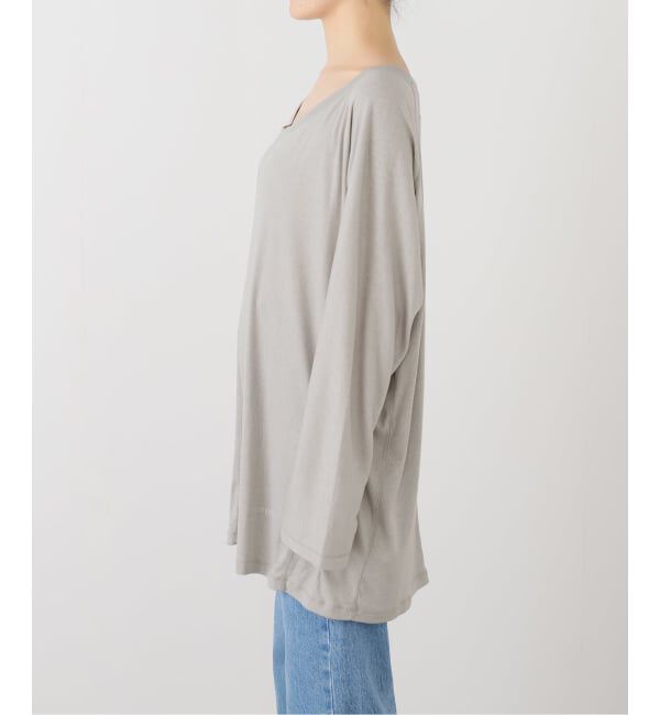 PULP「【Geek Office / ギークオフィス】OPEN YY Knitted SCOOP NECK LOUNGE TOP」|Tシャツ・カットソー|