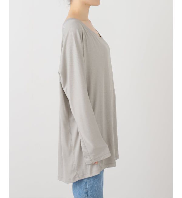 PULP「【Geek Office / ギークオフィス】OPEN YY Knitted SCOOP NECK LOUNGE TOP」|Tシャツ・カットソー|