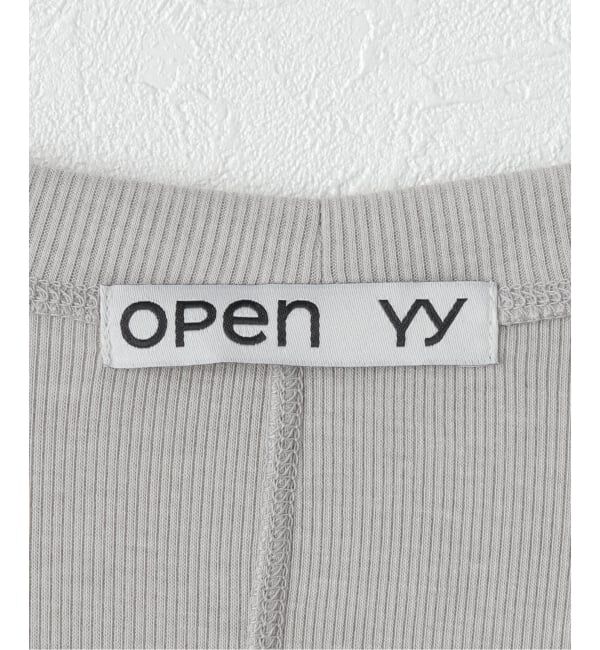 PULP「【Geek Office / ギークオフィス】OPEN YY Knitted SCOOP NECK LOUNGE TOP」|Tシャツ・カットソー|