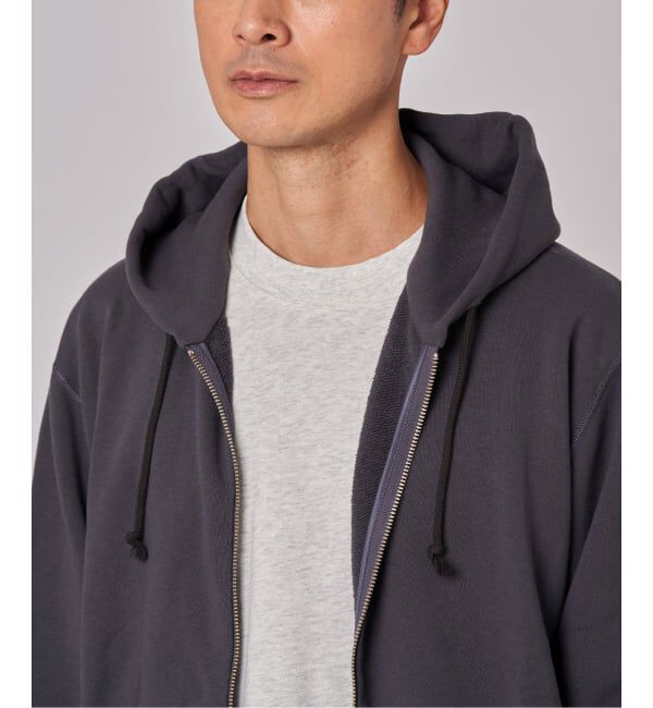 EDIFICE「LOOPWHEELER &times; LOWERCASE for EDIFICE ライトツリウラケ ジップパーカー」|パーカー|