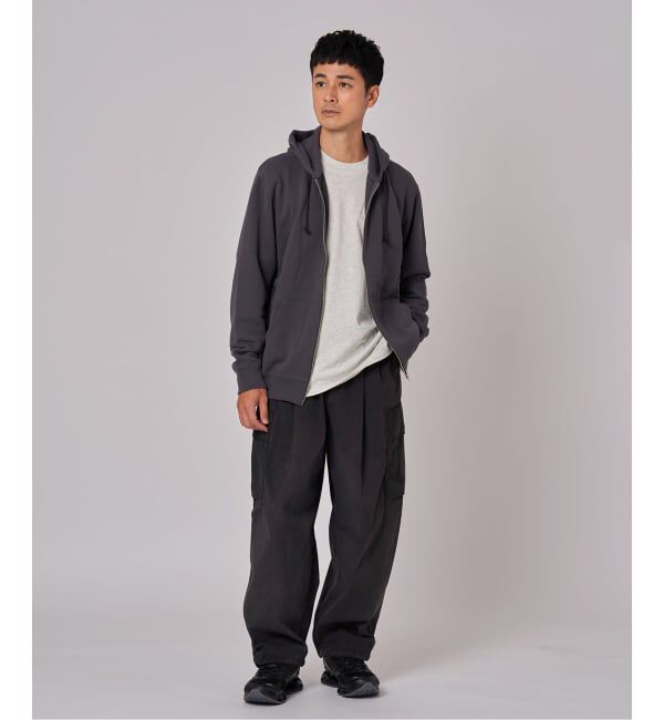 EDIFICE「LOOPWHEELER &times; LOWERCASE for EDIFICE ライトツリウラケ ジップパーカー」|パーカー|