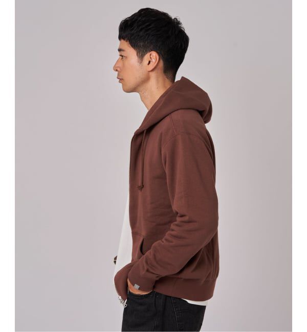 EDIFICE「LOOPWHEELER &times; LOWERCASE for EDIFICE ライトツリウラケ ジップパーカー」|パーカー|