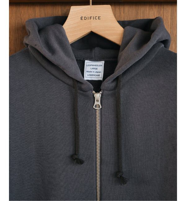 EDIFICE「LOOPWHEELER &times; LOWERCASE for EDIFICE ライトツリウラケ ジップパーカー」|パーカー|