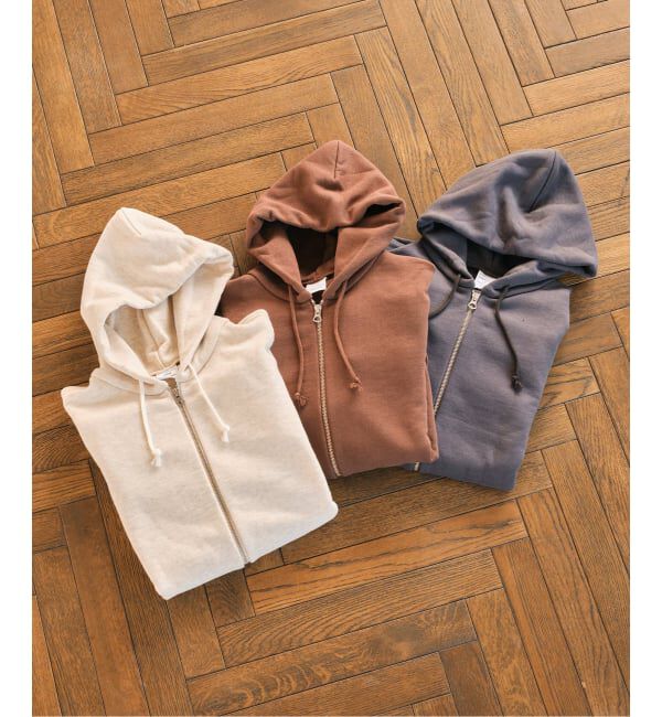 EDIFICE「LOOPWHEELER &times; LOWERCASE for EDIFICE ライトツリウラケ ジップパーカー」|パーカー|