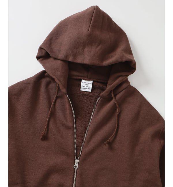 EDIFICE「LOOPWHEELER &times; LOWERCASE for EDIFICE ライトツリウラケ ジップパーカー」|パーカー|