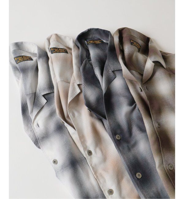 J.S.Homestead「J.S.Homestead / リラックス オンブレ オープン カラー シャツ」|シャツ・ブラウス|
