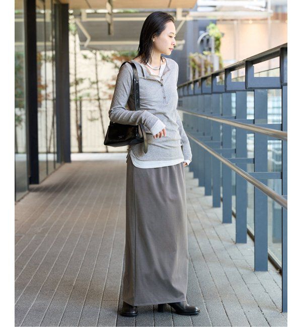 JOURNAL STANDARD「《追加2》フィブリルキュプラジャージーマキシスカート」|スカート|