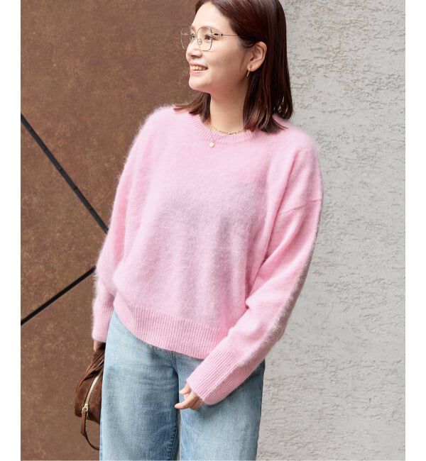 JOURNAL STANDARD「FLUFFYクループルオーバー」|ニット・セーター|ピンク
