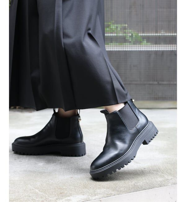 JOURNAL STANDARD relume「《追加2》RELUME サイドゴアブーツ」|ショートブーツ|ブラック