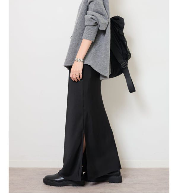 JOURNAL STANDARD relume「《追加2》サテンナロースカート」|スカート|ブラック