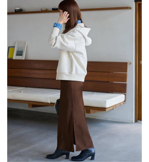 JOURNAL STANDARD relume「《追加2》サテンナロースカート」|スカート|