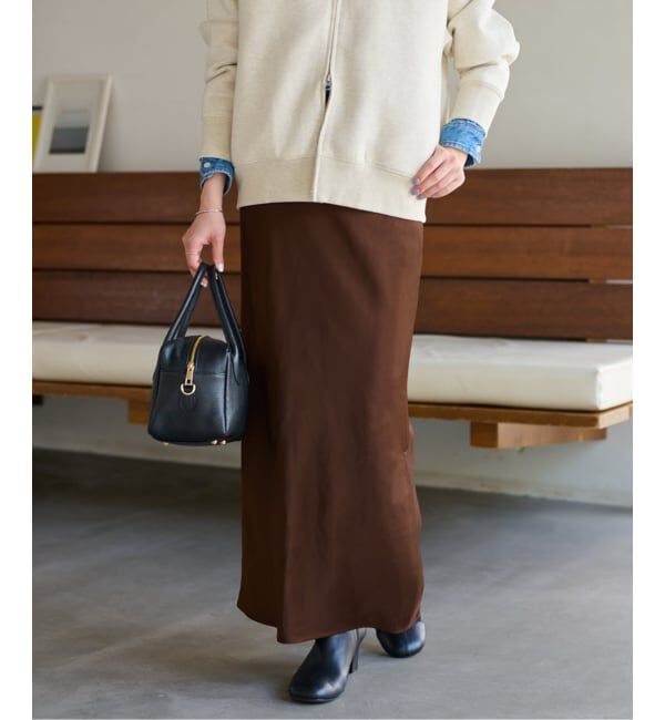 JOURNAL STANDARD relume「《追加2》サテンナロースカート」|スカート|