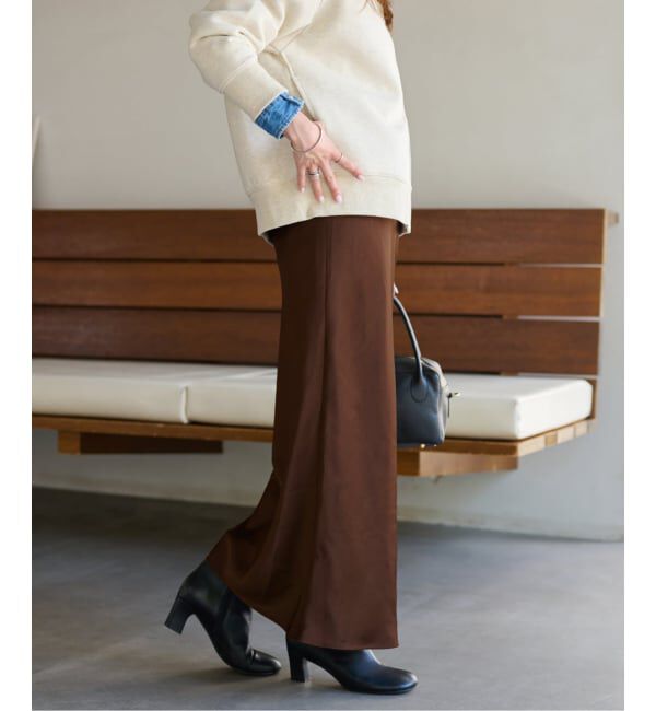 JOURNAL STANDARD relume「《追加2》サテンナロースカート」|スカート|