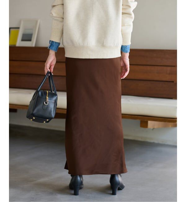 JOURNAL STANDARD relume「《追加2》サテンナロースカート」|スカート|