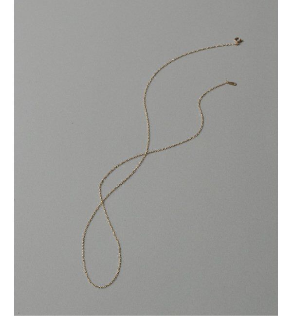 Lilas by Spick&Span「スパイラルアズキチェーン55cmネックレス K10」|ネックレス|