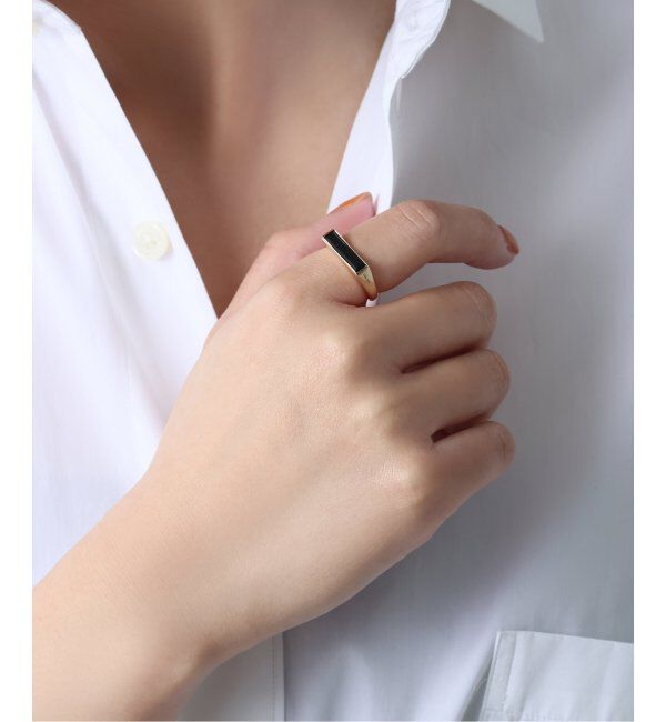 Lilas by Spick&Span「オニキスシグネットリング K10」|リング|