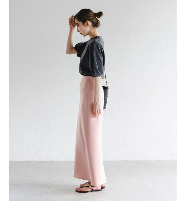 NOBLE「《追加》【洗える】コンフォートジャージーライクタイトスカート 4」|スカート|