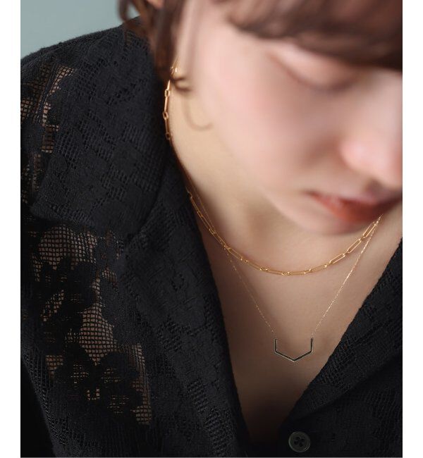 Lilas by Spick&Span「arrowラインネックレス K10」|ネックレス|