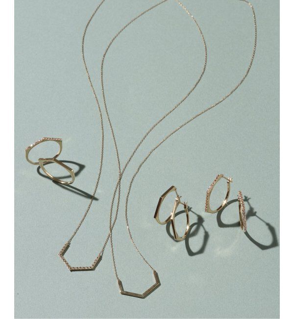 Lilas by Spick&Span「arrowラインネックレス K10」|ネックレス|