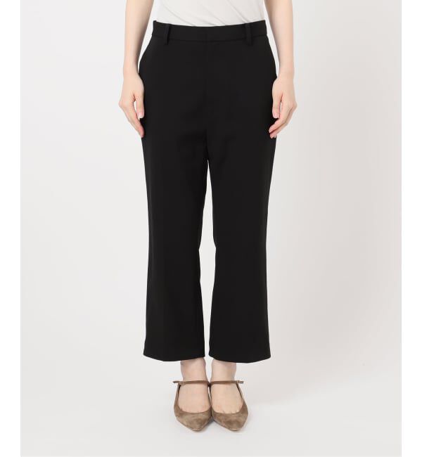 NOBLE「ELENI/エルニ オーストリッチファートリムパンツ」|スラックス|