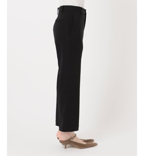 NOBLE「ELENI/エルニ オーストリッチファートリムパンツ」|スラックス|