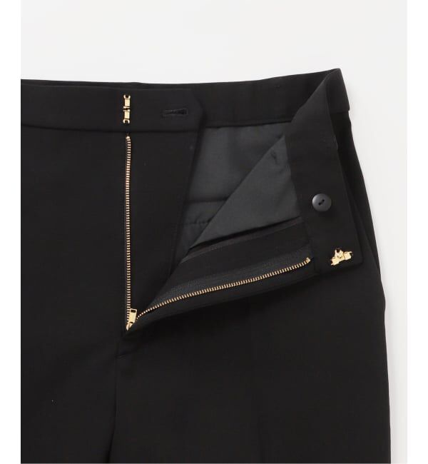 NOBLE「ELENI/エルニ オーストリッチファートリムパンツ」|スラックス|