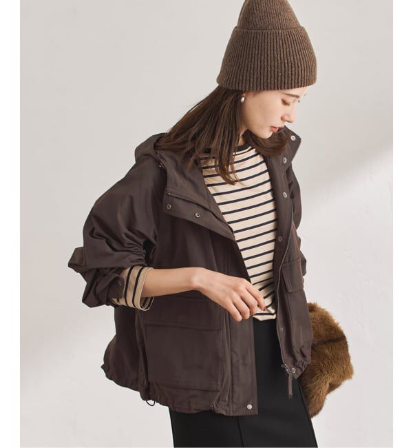 FRAMeWORK「≪洗濯機洗い可≫撥水メモリーウェザーHOODIEブルゾン」|その他|