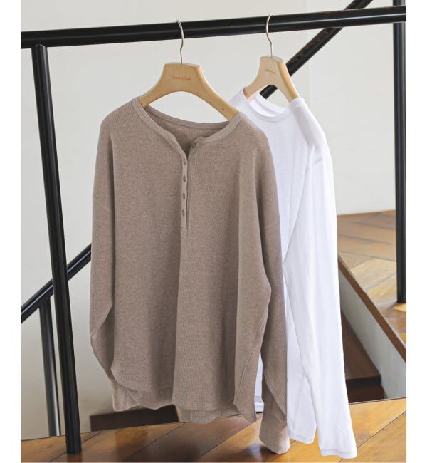 Spick and Span「《WEB限定 / 追加3》2枚SETヘンリーネックプルオーバー」|Tシャツ・カットソー|