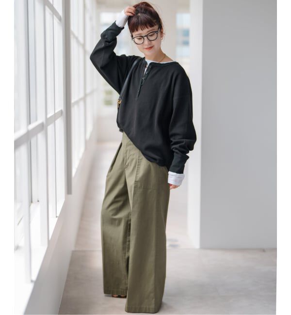 Spick and Span「《WEB限定 / 追加3》2枚SETヘンリーネックプルオーバー」|Tシャツ・カットソー|