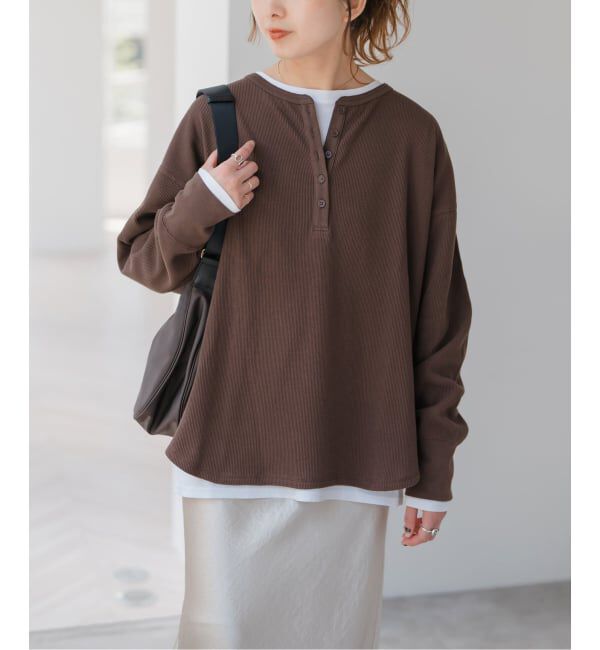 Spick and Span「《WEB限定 / 追加3》2枚SETヘンリーネックプルオーバー」|Tシャツ・カットソー|