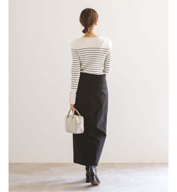 NOBLE「《追加2》RyNyコンフォートストレッチジップタイトスカート」|スカート|