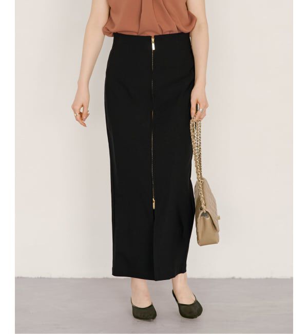 NOBLE「《追加2》RyNyコンフォートストレッチジップタイトスカート」|スカート|