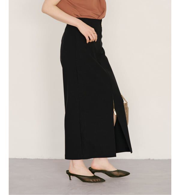 NOBLE「《追加2》RyNyコンフォートストレッチジップタイトスカート」|スカート|