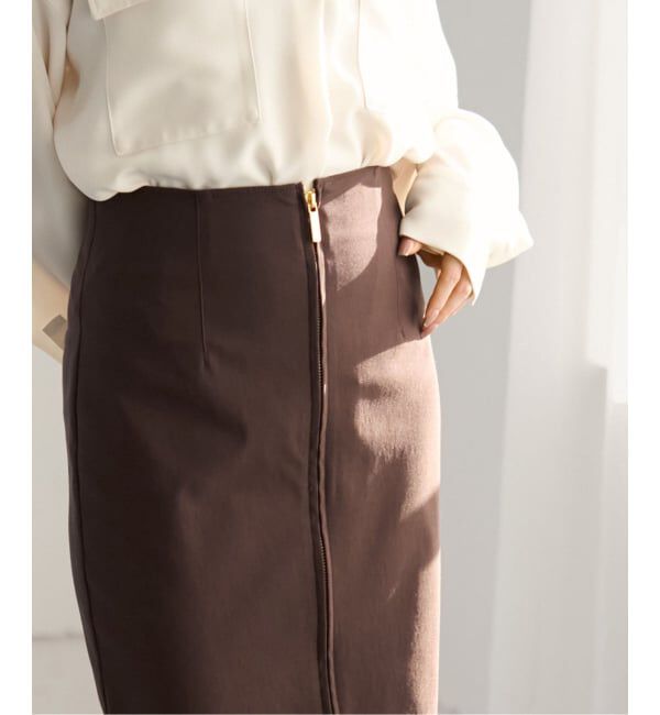 NOBLE「《追加2》RyNyコンフォートストレッチジップタイトスカート」|スカート|