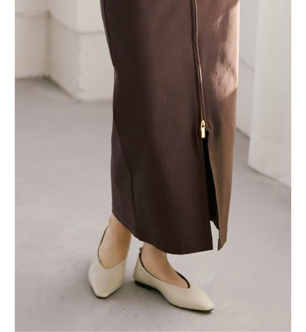 NOBLE「《追加2》RyNyコンフォートストレッチジップタイトスカート」|スカート|