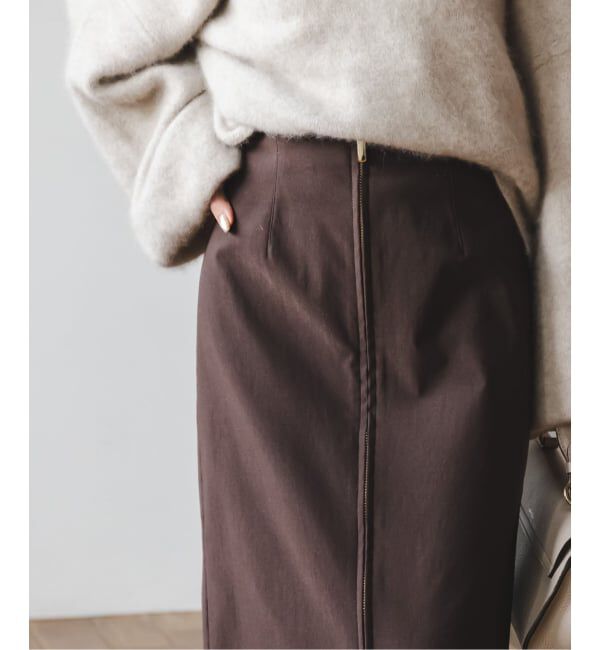 NOBLE「《追加2》RyNyコンフォートストレッチジップタイトスカート」|スカート|