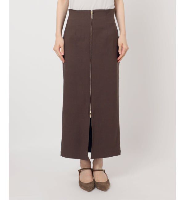 NOBLE「《追加2》RyNyコンフォートストレッチジップタイトスカート」|スカート|