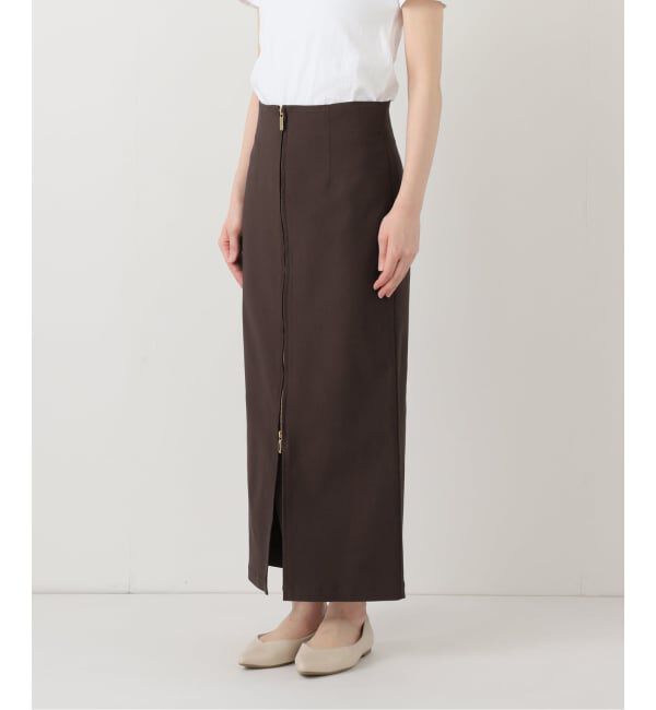 NOBLE「《追加2》RyNyコンフォートストレッチジップタイトスカート」|スカート|