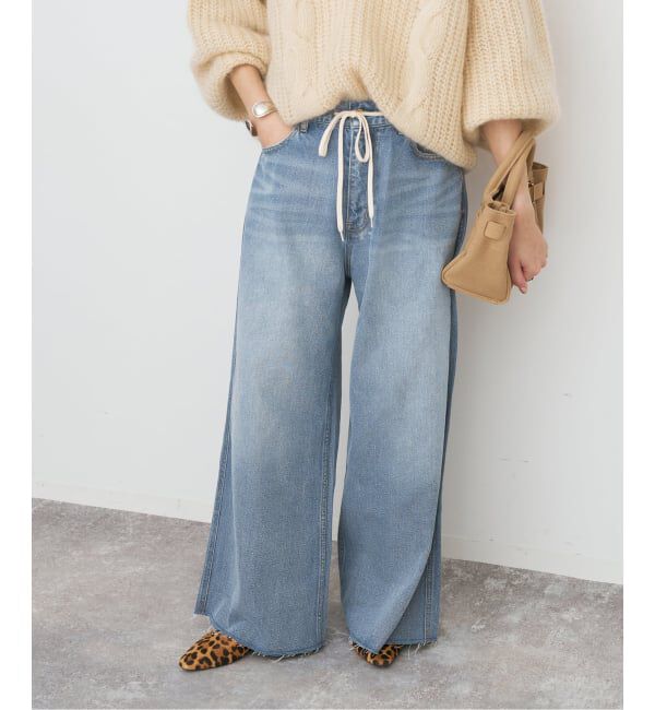 Spick and Span「5 1/2 12OZ DRAWSTRINGDENIM」|デニム|ブルー