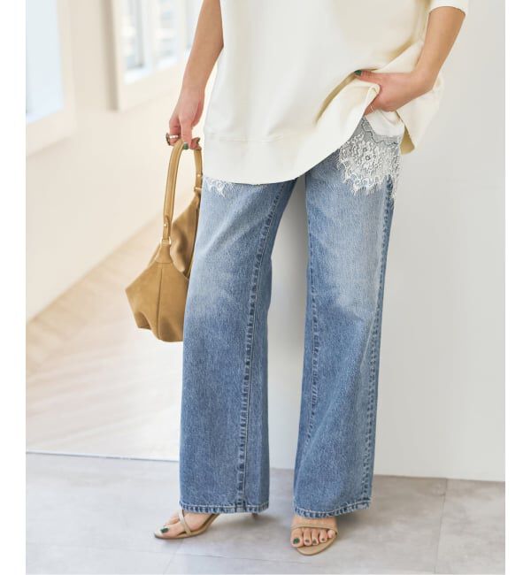 Spick and Span「SOMETHING / サムシング 別注 VINTAGE SLIM WIDE*」|デニム|サックスブルー