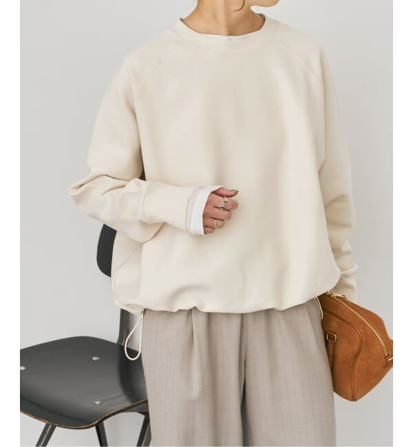 Spick and Span「《新色有り / 追加》ダンボールヘムギャザープルオーバー」|Tシャツ・カットソー|