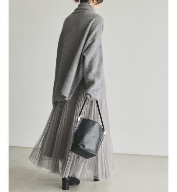 Spick and Span「《追加2》ランダムチュールプリーツスカート」|スカート|