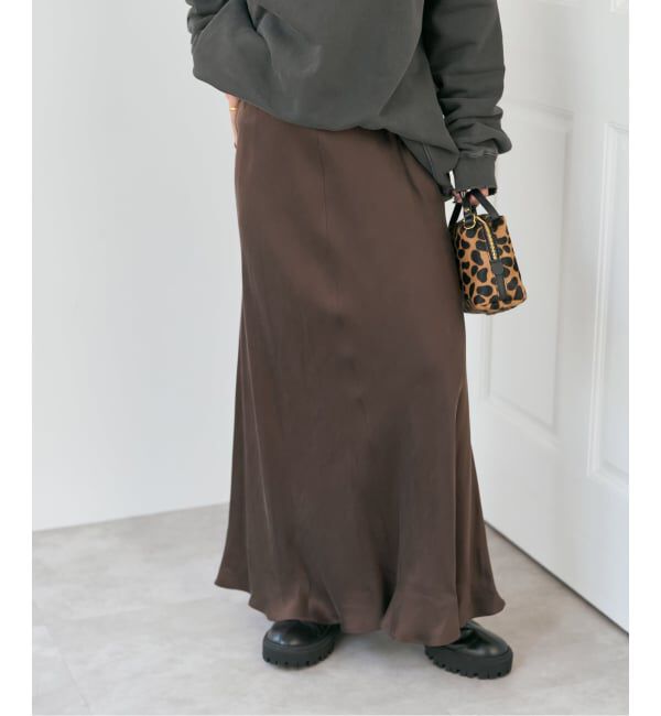 Spick and Span「キュプラフィブリルサテンスカート」|スカート|