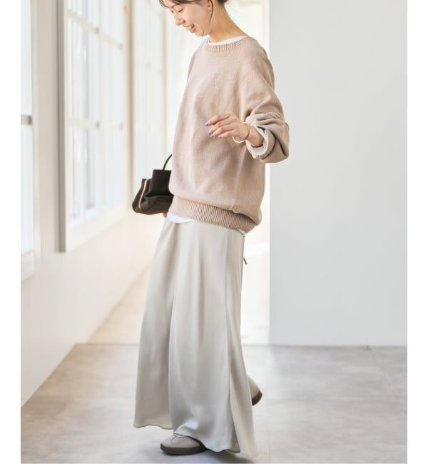 Spick and Span「キュプラフィブリルサテンスカート」|スカート|