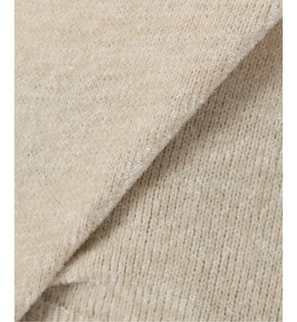  「【洗える】ベロアハーフスリーブニット」|ニット・セーター|