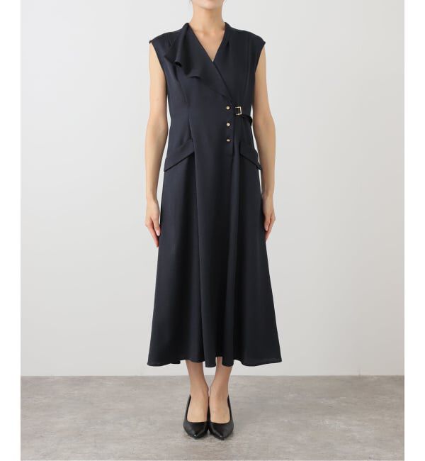  「《追加》【洗える】アシメラペルツイルワンピース」|ワンピース|