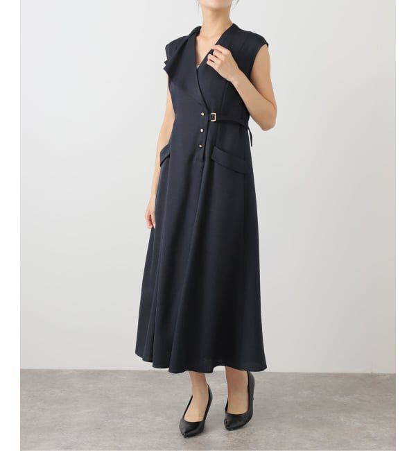  「《追加》【洗える】アシメラペルツイルワンピース」|ワンピース|