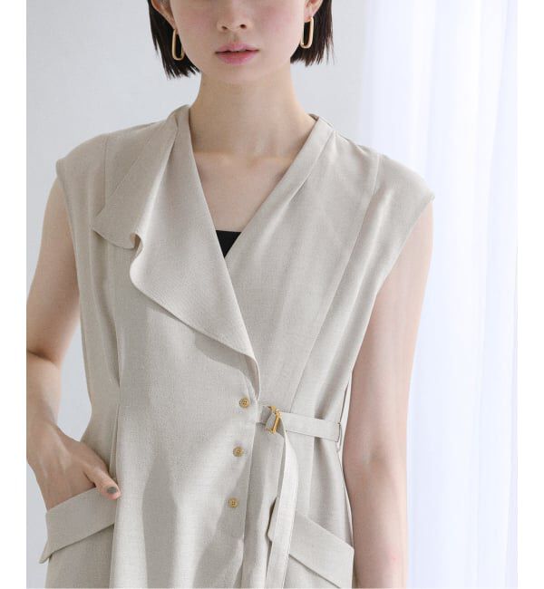  「《追加》【洗える】アシメラペルツイルワンピース」|ワンピース|